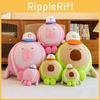 Shaped Tennis Capybara Cute Cartoon Plush Toy Soft Filled Doll Decoration Room