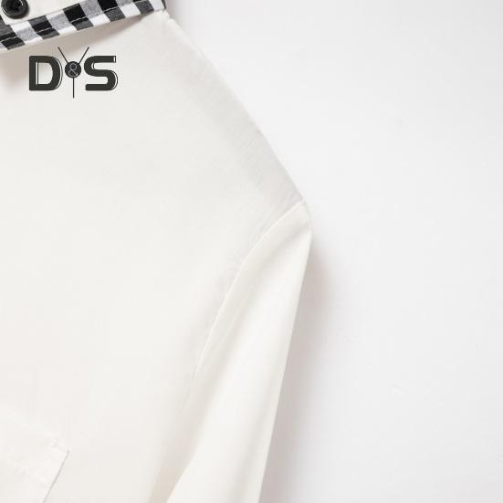 Мужская весенняя рубашка с цветными блоками и клетчатым принтом, однобортная приталенная рубашка с длинным рукавом и пуговицами с лацканами, уличная одежда, повседневная деловая рубашка-кардиган, пальто