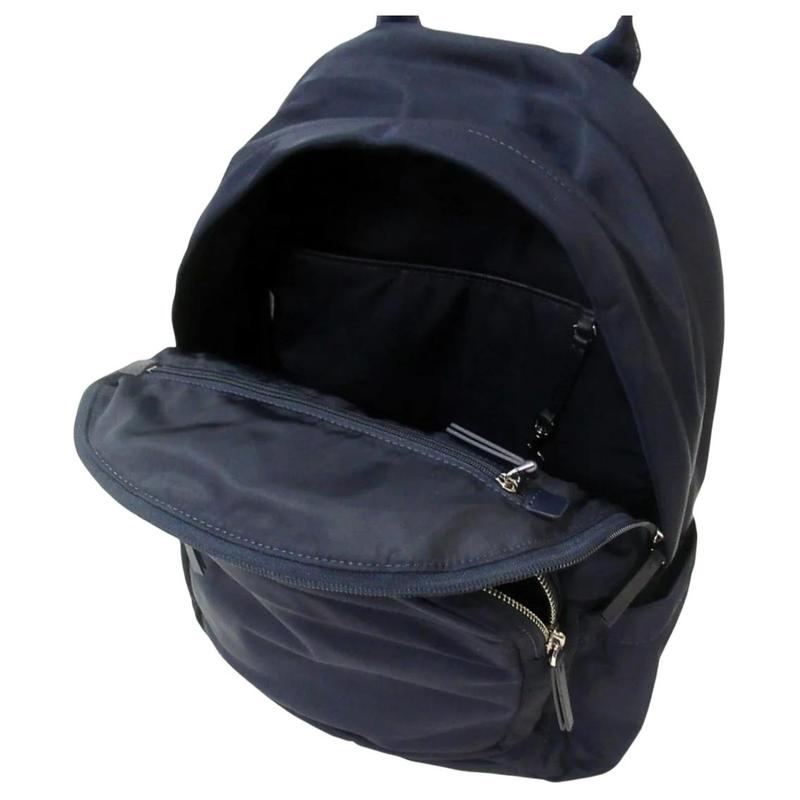 TORY BURCH Tangli Baiqi Ella brand logo nylon cloth backpack women's navy blue 173559-405