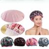 Shower Cap Womenreusable Elastic Waterproof and Thicken Double Layer Bathing Hat Perfect for Hair Salon & Home Use Hair Cap