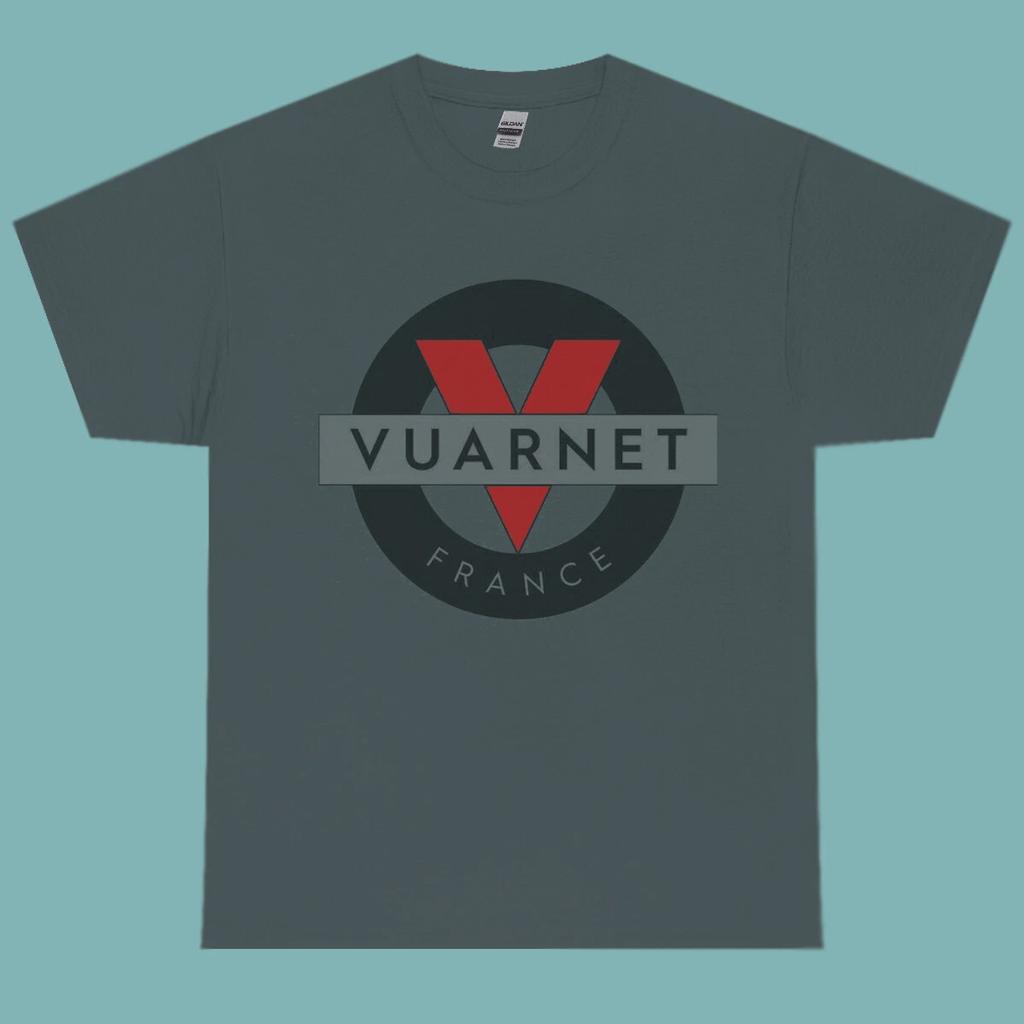 Мужская серая футболка Vuarnet France из плотного хлопка размер XL