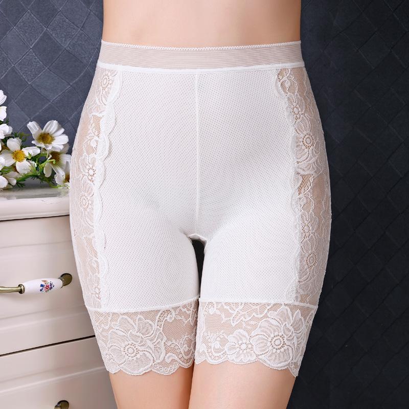 Seamless Safety Shorts Women High Waist Sexy Lace Boyshorts Female Summer Anti Chafing Boxers For Women Plus Size Underwear Lady