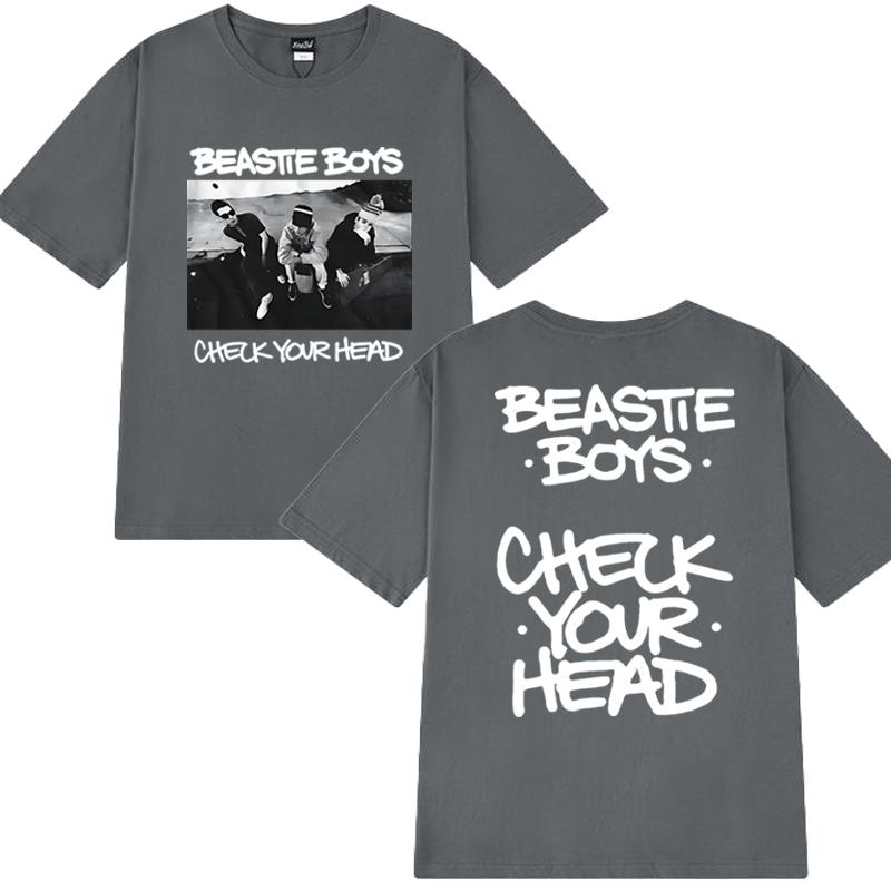 Хип-хоп группы Beastie Boys принт альбома Check Your Head футболка Унисекс винтажная Летняя с коротким рукавом Футболки Мужчины Женщины Хлопковый топ