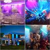 ZonQoonz 60W Stage Light, 5 LED 4-in-1 RGBW Wash Light, COB Stage Light, Party Light, DMX512 & Voice Control Mode, DJ Light Strip, Perfect for Disco,