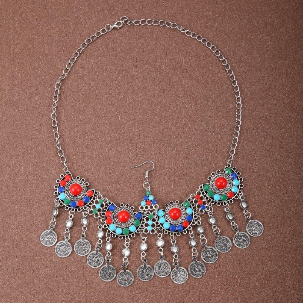 Ethnic Style Bohemia Hair Chain Tassel Women Head Chain Ethnic Style Forehead Chain Exotic Headbands Necklace
