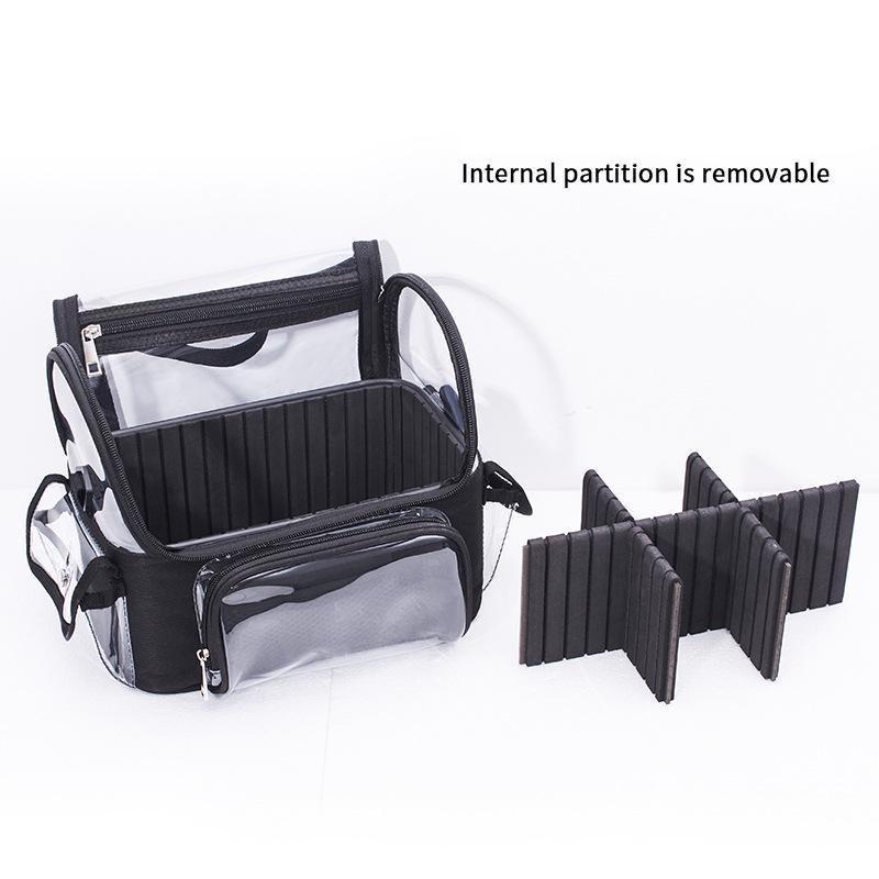 Новая косметичка из ПВХ для женщин, большая вместительная дорожная водонепроницаемая прозрачная косметичка с отделениями