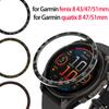 Металлический безель для умных часов Garmin Fenix 8 51мм 47мм 43мм Рамка со шкалой времени/скорости Защитное кольцо для quatix 8 51мм 47мм Бампер