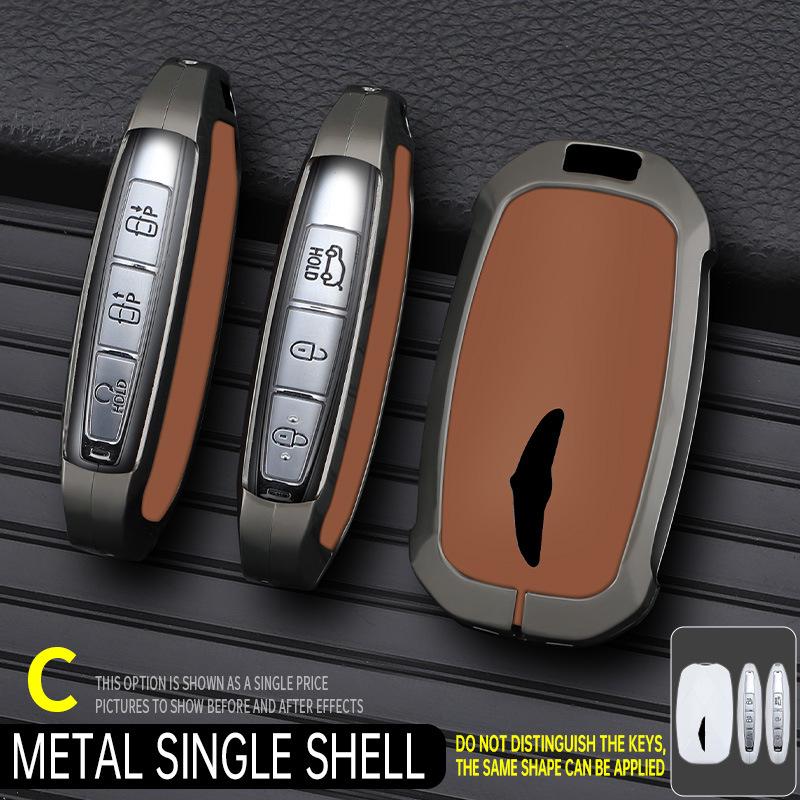 Genesis C Model Мужская кожаная ключница - Минималистичный высококлассный брелок-подвеска