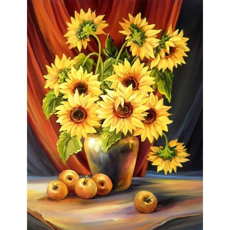 5D Diy алмазная живопись цветок набор для вышивки крестом полная дрель круглая вышивка мозаика Настенная картина из страз Декор подарок