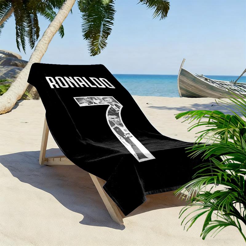 Ronaldo's Legacy: Number Journey beach towel beach soft seaside Outdoor pool towel quick-drying swim towel beach towel beach Fashion printing