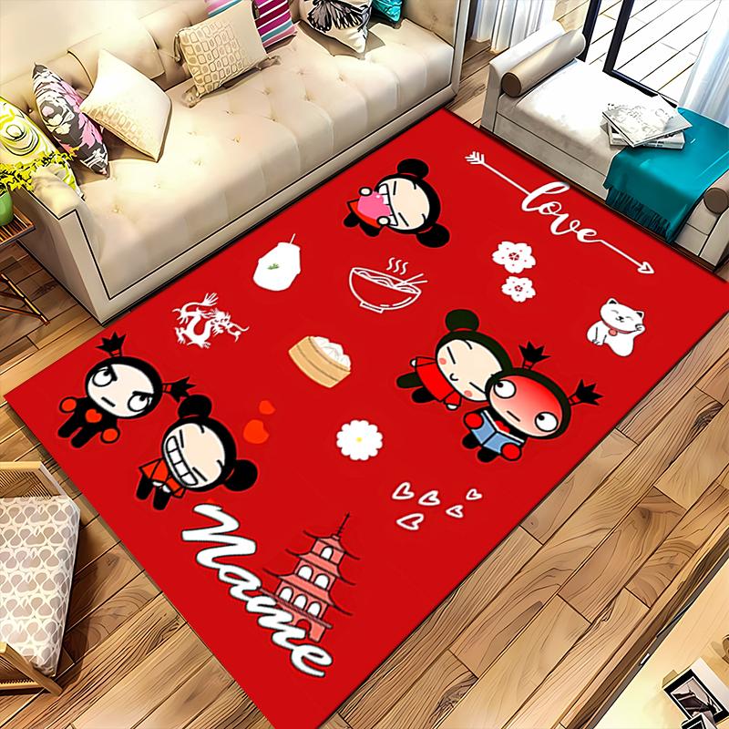 Custom personalization Pucca Area Rug - Perfect For Kitchen, Bathroom,Laundry Room Decor Large Size Available,Gift All Seasons
