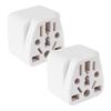ThaxDirect Set of 2 Conversion Plug Overseas Electrical Conversion Outlet Plug Travel Overseas Conversion Plug for Use with Overseas Electric To Japan
