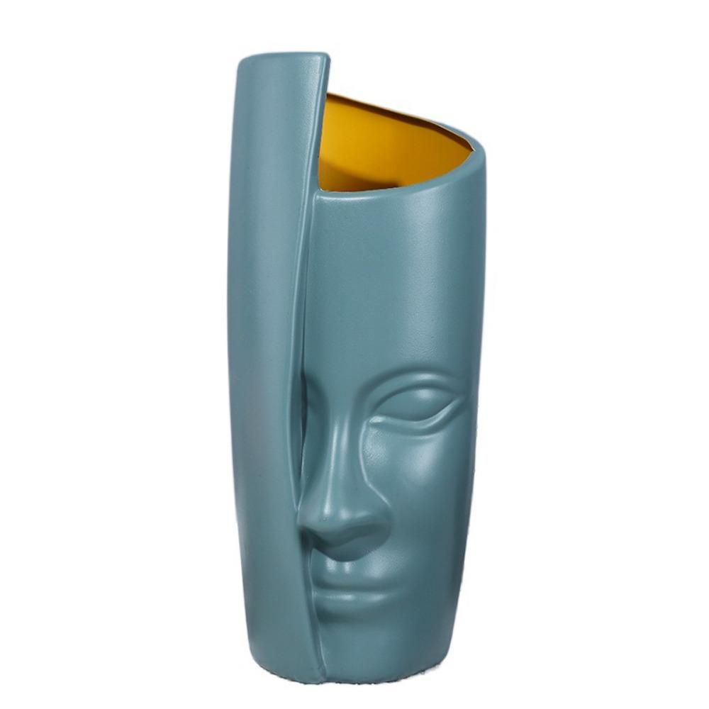 Exquisite Abstract Face Flower Vase Shatterproof Plastic Flower Pot Nordic Vase  Flower Arrangement