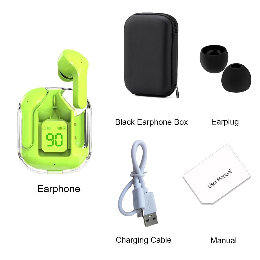 Air31 Tws Беспроводные Bluetooth 5.0 Спортивные Игровые Наушники с Шумоподавлением, Микрофоном и Светодиодным Дисплеем
