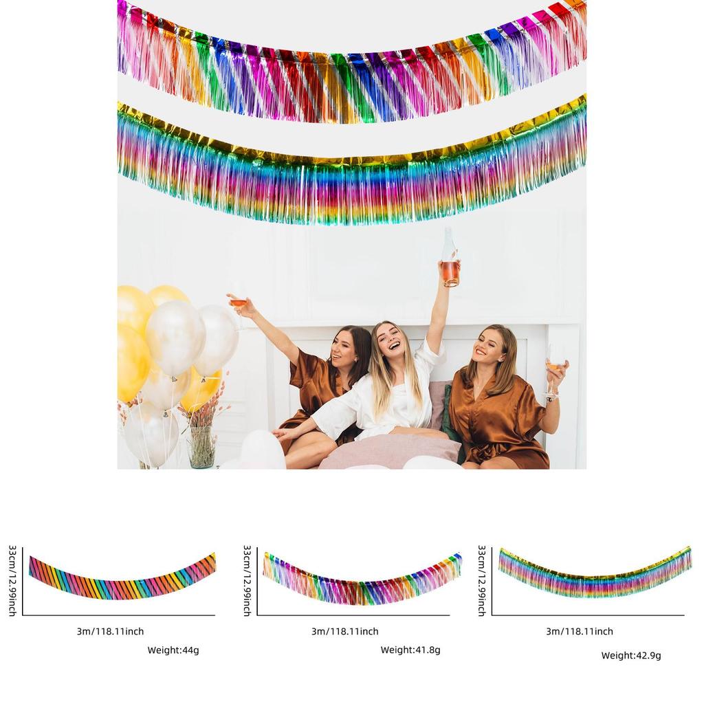 Eye-catching Vertical Stripe Dark Color Rainbow Banner For Festive Party Atmosphere