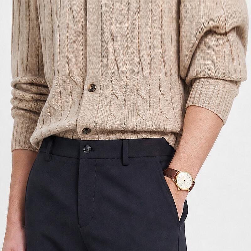 Мужские брюки Antonio с защитой от складок, в стиле business casual, прямого кроя