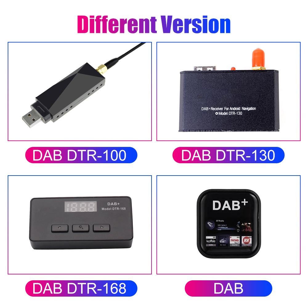 Универсальный цифровой радиоадаптер DAB для автомобиля с антенной для Android-магнитолы, стереосистемы, ЖК-дисплея, USB, FM-передатчика, AUX-интерфейса