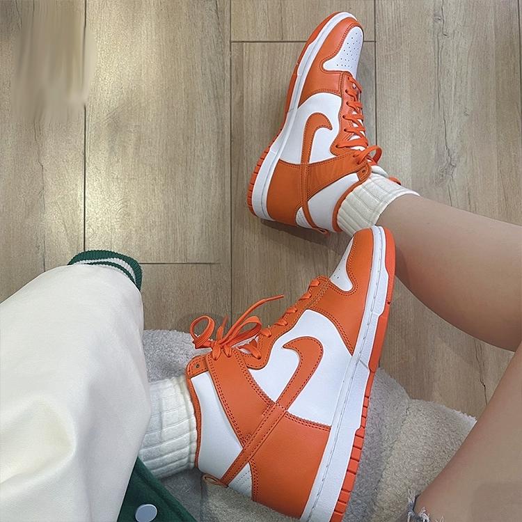 Nike Dunk High SP Syracuse Бело-оранжевые GS DB2179-100