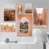 Arizona Desert Canyon Canvas Painting Wall Art Posters And Prints Orange Moroccan Boho Architecture Marrakech Landscape Picture