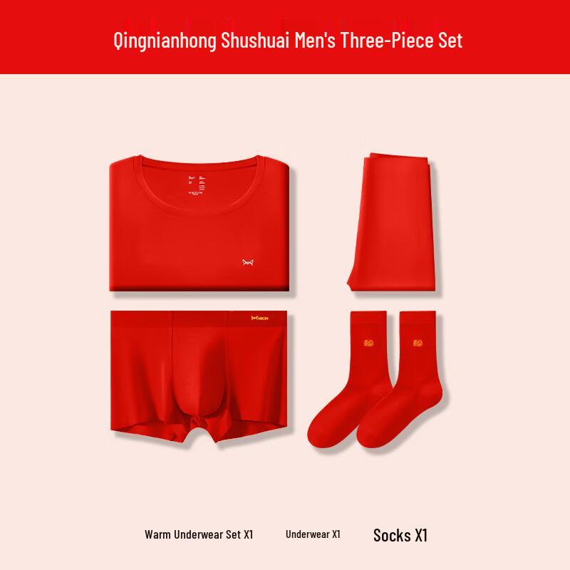 MiiOW Lucky Red Zodiac Year Thermal Underwear & Socks Gift Box