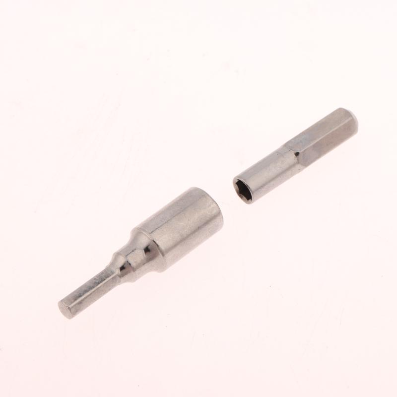1/2Pcs 4MM To 6.3MM Hex Transducer Adapter Socket Magnetic Parts For Screwdriver Drill Bits Hand Tool