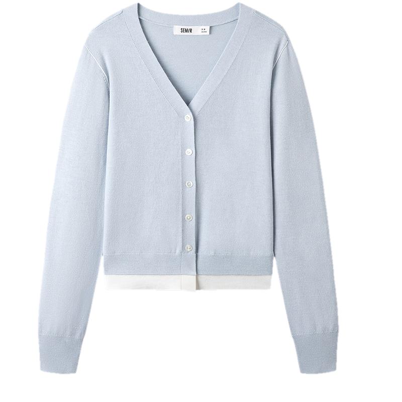 Женский кардиган Semir с цветовыми блоками