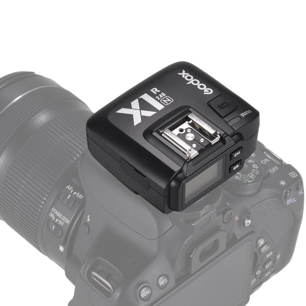 Godox X1R N TTL 2.4G Wireless Flash Trigger Receiver for Nikon DSLR Camera for X1N Trigger
