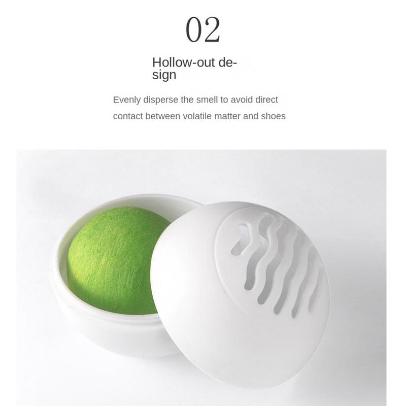 6/8/10 Pcs Shoes Cabinet Deodorant Ball Green Tea Flavor Shoes Sneakers Odour Removal Aromatherapy Balls