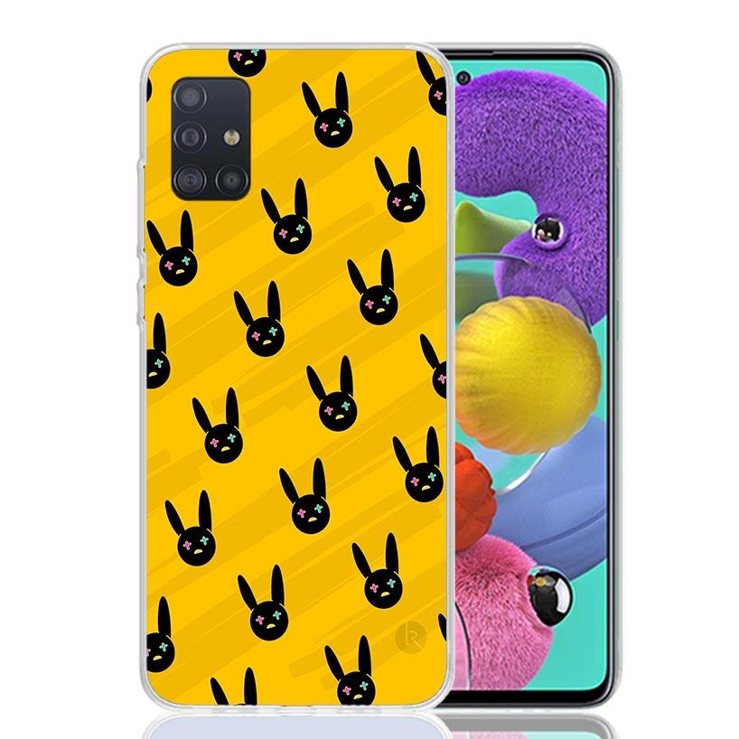 Bad Bunny Heart Case Phone Cover for Samsung Galaxy A52 A51 A50 A42 A32 A22 A12 A02S A72 A71 A70 A41 A31 A21S A40 A30S A20E A10S