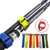 5Pcs Elastic Fishing Tackle Ties Fishing Rod Wrap Strap Casting Rod Holder Strap Belt Fishing Rod Tie Holder Strap