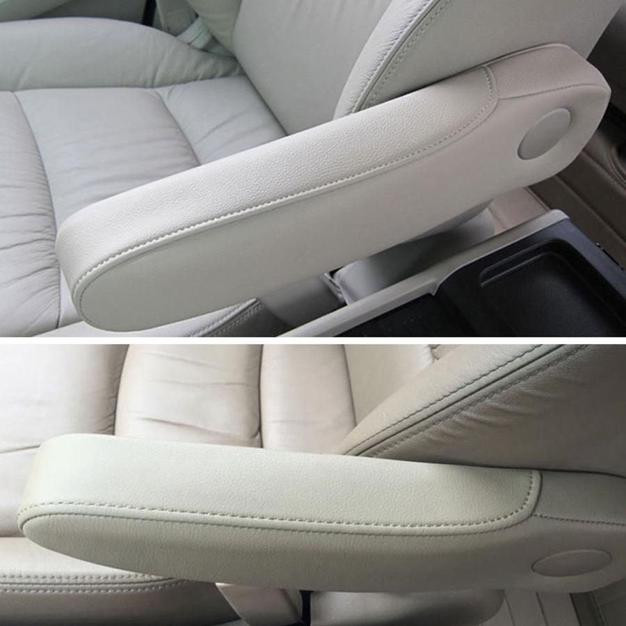 2X Серый Чехол на подлокотник из ПУ кожи Обивка Подходит для Honda Odyssey 2005-2010