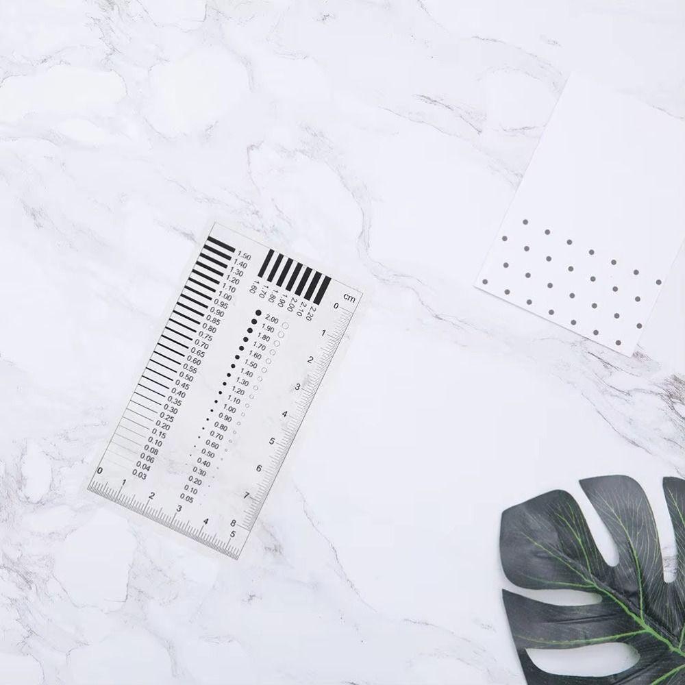 Plastic Crack Width Gauge Transparent Spot Inspection Ruler Manufacturing