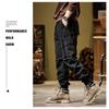 2024 New Winter Cargo Pants Men Multi-Pockets Drawstring Fleece Liner Thick Warm Overalls Joggers Casual Cotton Thermal Trousers