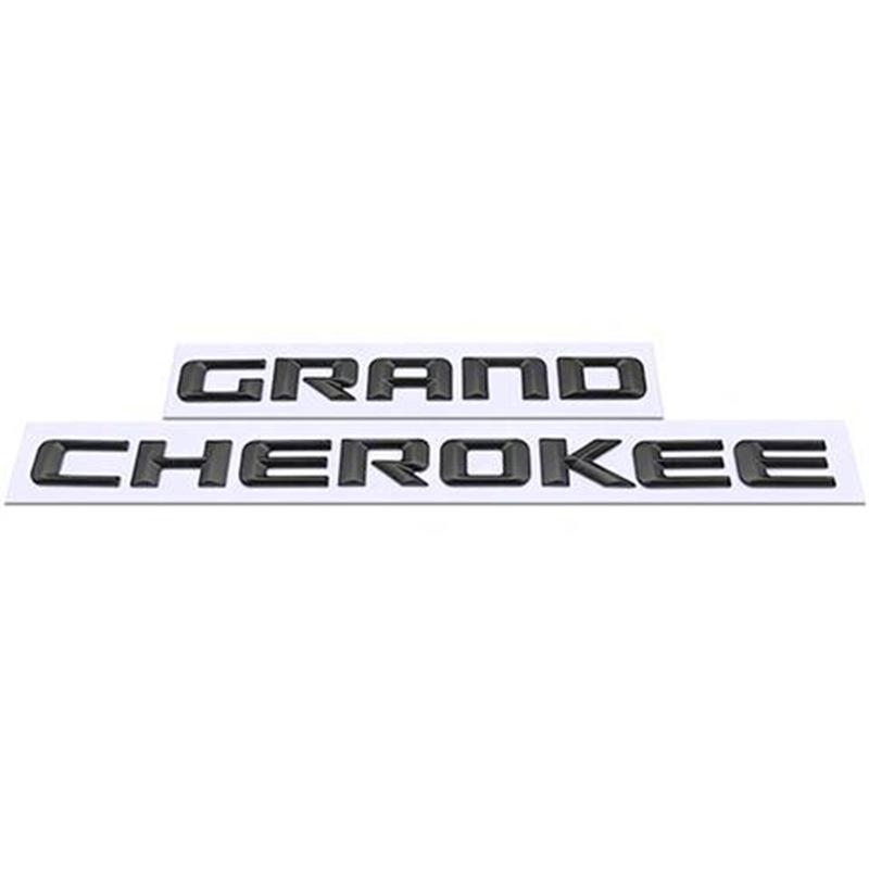 Наклейка с черной буквой на дверь Grand Cherokee