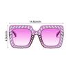 Women Fashion Rhinestone Sunglasses Steampunk Vintage Rhinestone Sunglasses Lens Sun Glasses Shades for Female