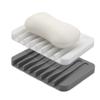 Square Silicone Soap Box Punch Free Silicone Soap Rack Drain Soap Tray Does Not Collect Water Soap Box