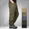 Комбинезоны мужские весенне-летние тонкие прямые свободные брюки с несколькими карманами Модные молодежные мужские брюки больших размеров для спорта и отдыха