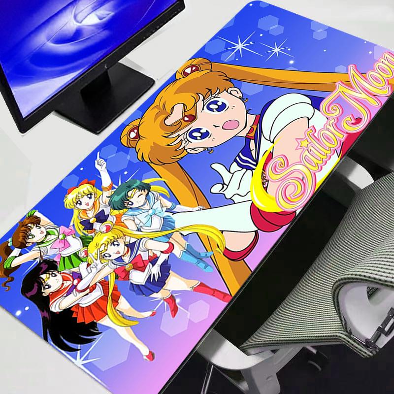Mouse Pad SSailor Moon Computer Speed Type Carpet Mat For esports Players Laptop Keyboard Mousepad Office Desk Durable