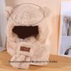 Soft Warm Baby Bear Plush Hat Winter Ear Protection Hats Cute One-Piece Hat Scarf  Boy Girls