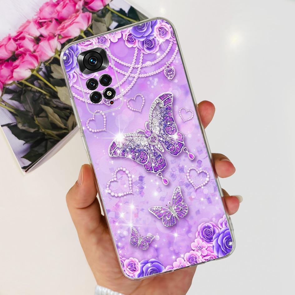 For Xiaomi Redmi Note 11 Case Note 11s Cover Popular Butterfly Dragon Soft Silicone Clear Case For Redmi Note 11S 5G Note11 Capa