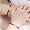2Pcs Red String of Fate Friendship Bracelets Kabbalah Protection Good Luck Simple Matching Bracelets for Lover Women Men