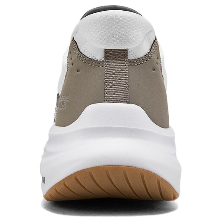 Skechers СПОРТ МУЖСКИЕ Износостойкие Легкие Низкие Повседневные Кроссовки Мужские Бело-Серые 232619-WTP