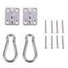 2Sets Ceiling Wall Mount U-Shaped Hooks Stainless Steel Heavy Duty Hammock Base