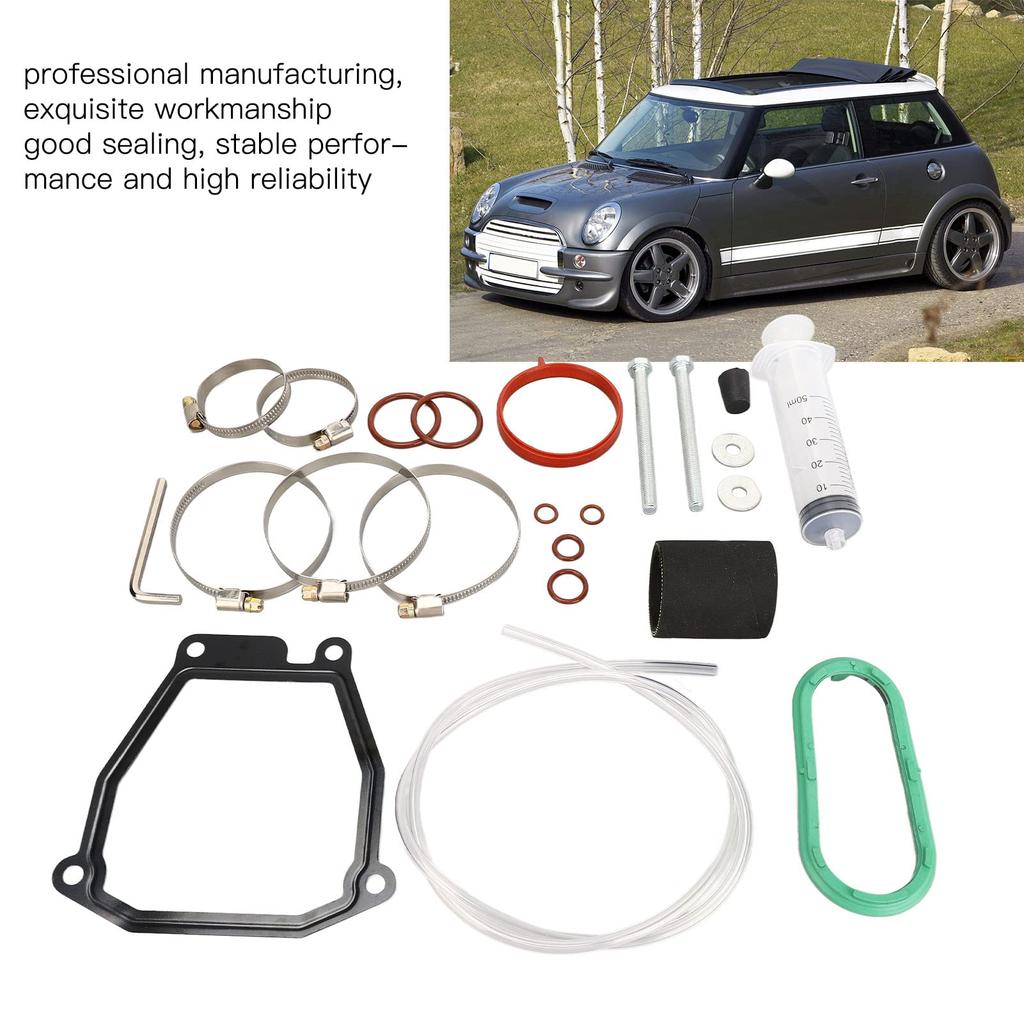 23-Piece Supercharger Rebuild Kit, Replacement Supercharger Service Kit for Cooper S, R53, R52, Eaton, JCW GP, and More.