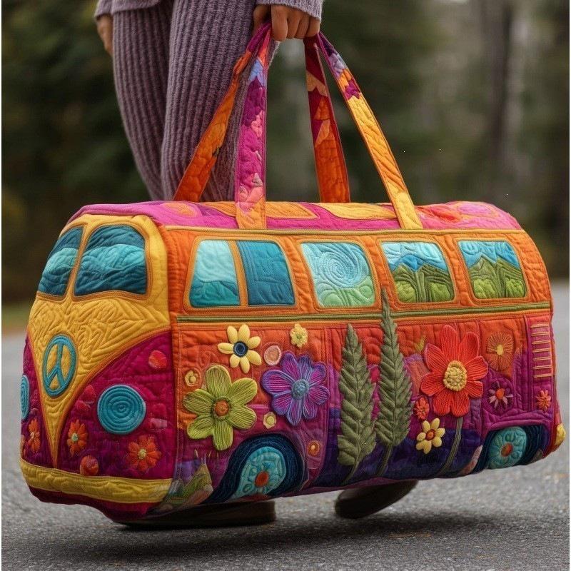 3D Ретро сумка-баул VW Bus для путешествий и спортзала: Мода для коротких дистанций
