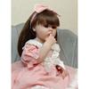 Fashion Toy For Girl Full Body Soft Silicone Lifelike Real Touch Reborn Baby Girl Lovely Betty With StraightHair Toddler Princess Doll