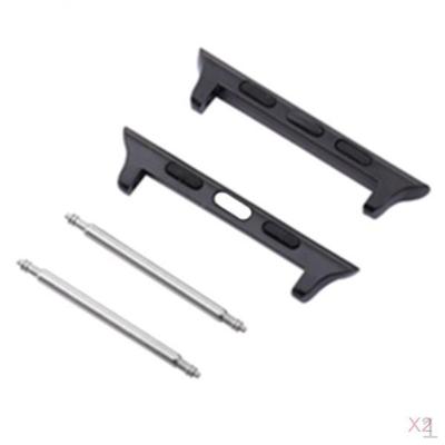 2 пары адаптеров для ремешка часов для 4 соединителей ремешка черный