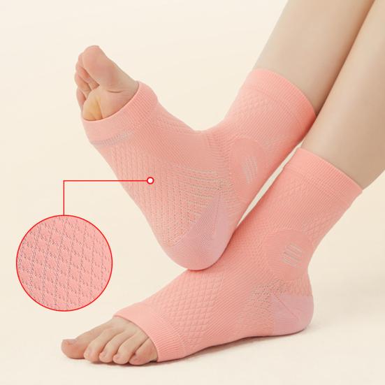Toeless Ankle Brace Socks Sprained Ankle Compression Sleeve Foot Support for Plantar Fasciitis Achilles Tendonitis