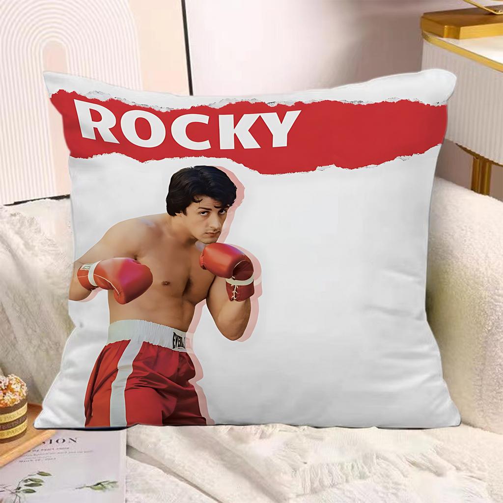 Classic Movie Pillow Covers Cartoon Sofa Decorative Home Doublesided Printing Short Plush Cute Cushion RRocky Cover