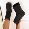 Fashion  Mid Calf Snow Boots Women Waterproof Warm Platform Boots Large Size 44 Winter Slip On Flat Casual Woman Booties New